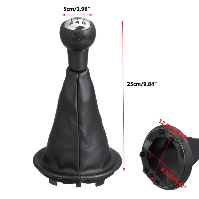 1PCS Shift Knob Boot Cover Integrated Gear Lever Dust Boot for Peugeot Citroen 5-Speed Manual