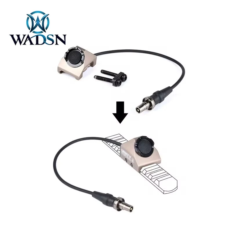 

UN Tactical Hot Button Switch For Rail Remote Control Dual Function Pressure Controller Hunting Wapon M300 M600 Light Parts