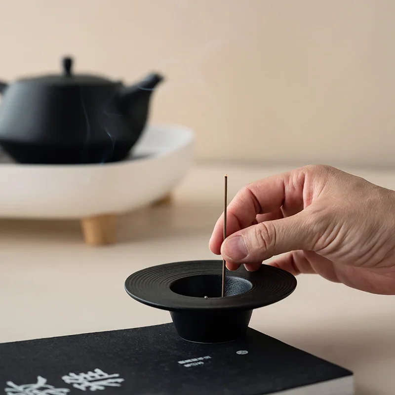 Creative Japanese Ceramic Incense Burner Household Simple Incense Holder  Insert Indoor Incense Burner Holder