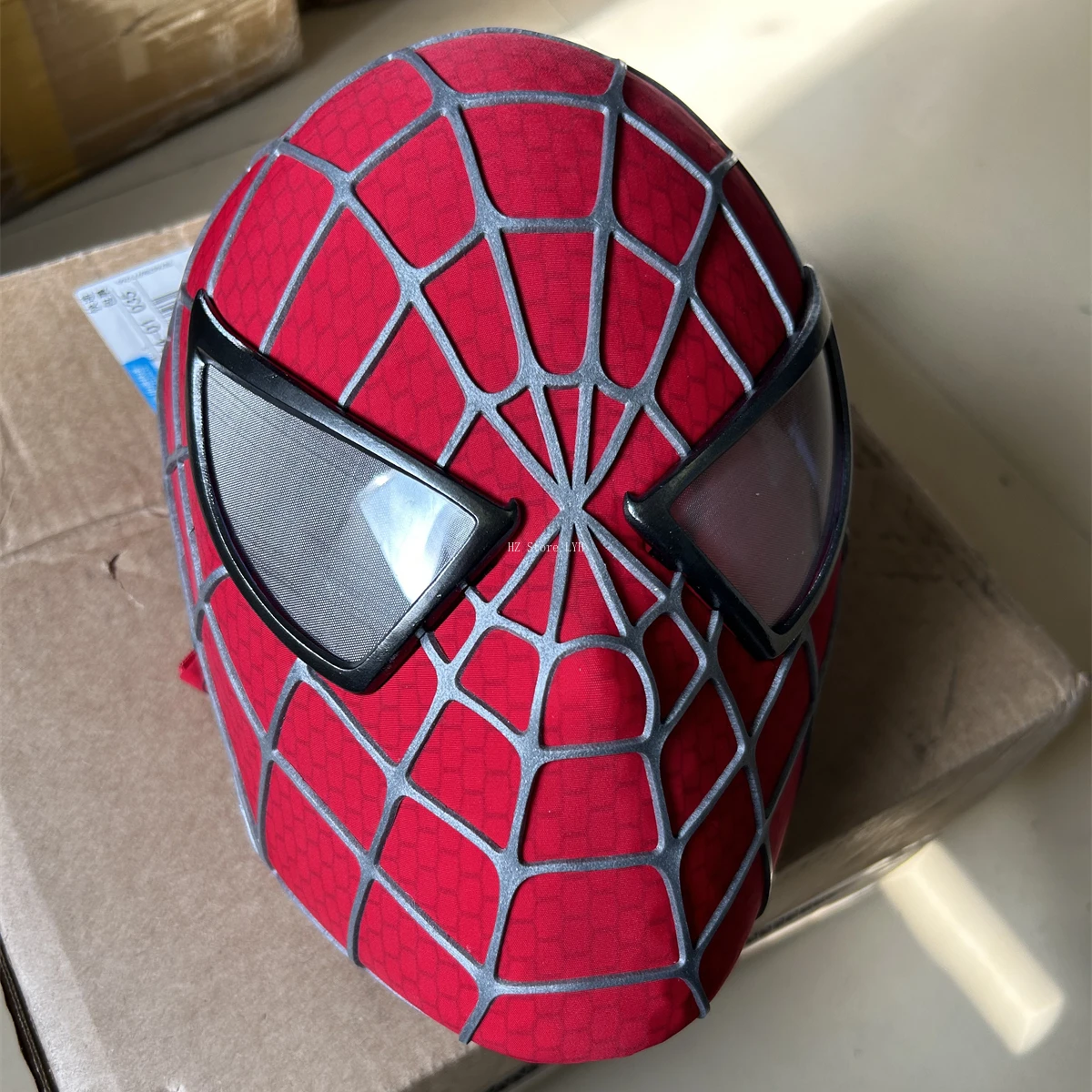 Marvel Spider-Man Sam Raimi Spiderman Mask with Faceshell & 3D Rubber Webs, Wearable Movie Prop Replica Halloween Cosplay Masks