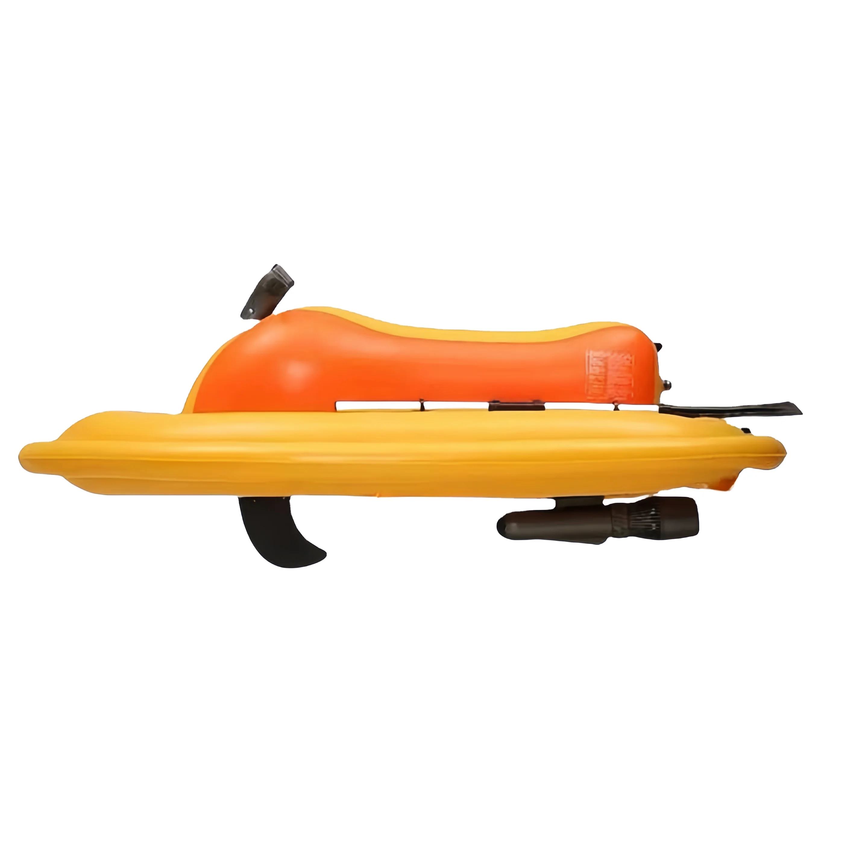 CAMORO Remote Control Electric Motorized Inflatable Boat for Jet Skiing with 700W Underwater Thruster Floating Motor Boat