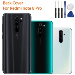 Back Cover Case Back Battery Cover For Xiaomi Redmi Note 8 Pro Redmi Note8 Pro Glass Rear Housing Case BackShell