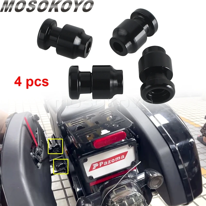 

Motorcycle Saddlebag Mount Quick Release Screw Backrest Saddle Bag Docking Hardware For Harley Softail Low Rider ST FXLRST FXRST