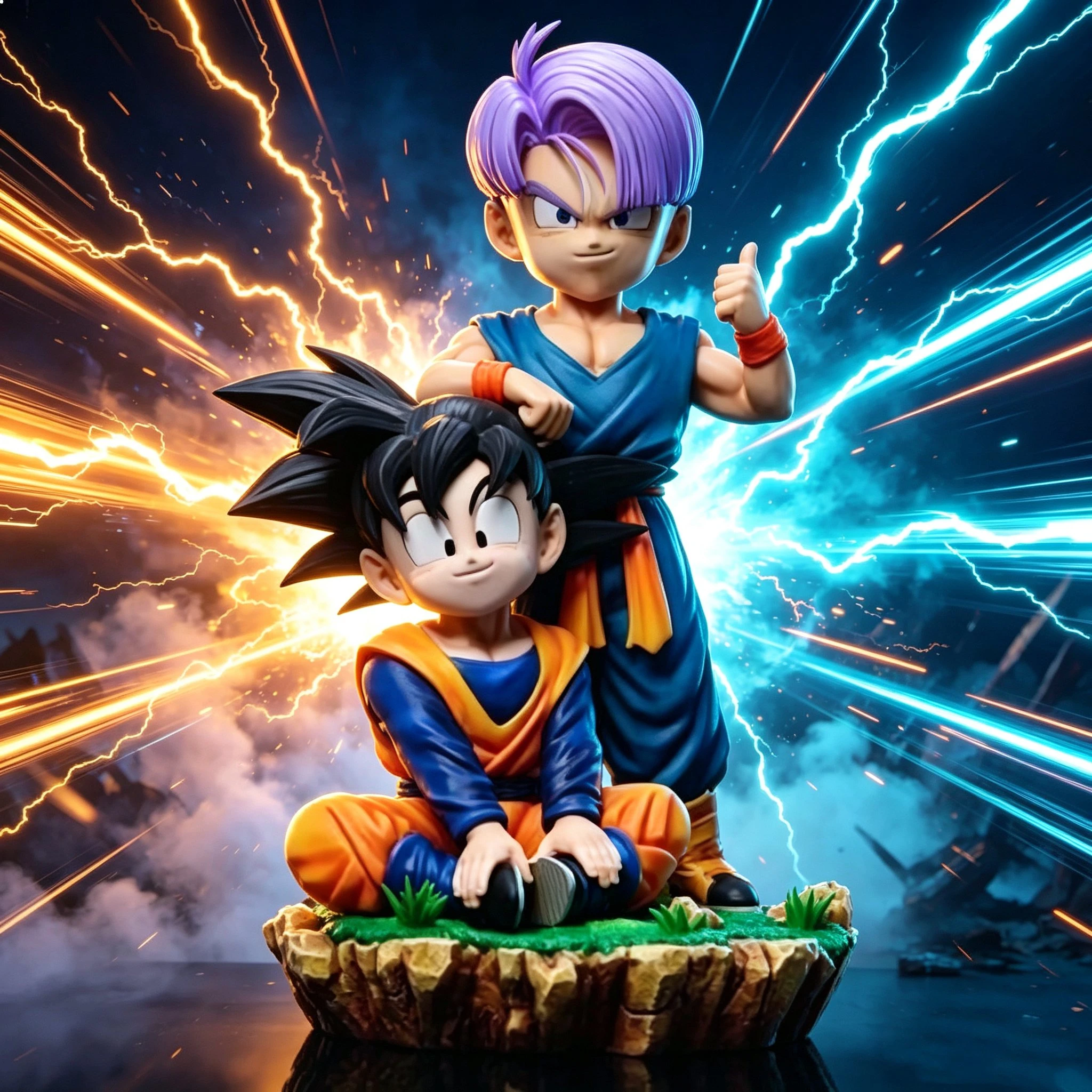 Dragon Ball Z Son Goten Trunks Figure Super Saiyan Action Figures Pvc Statue Collection Model Toys Gifts