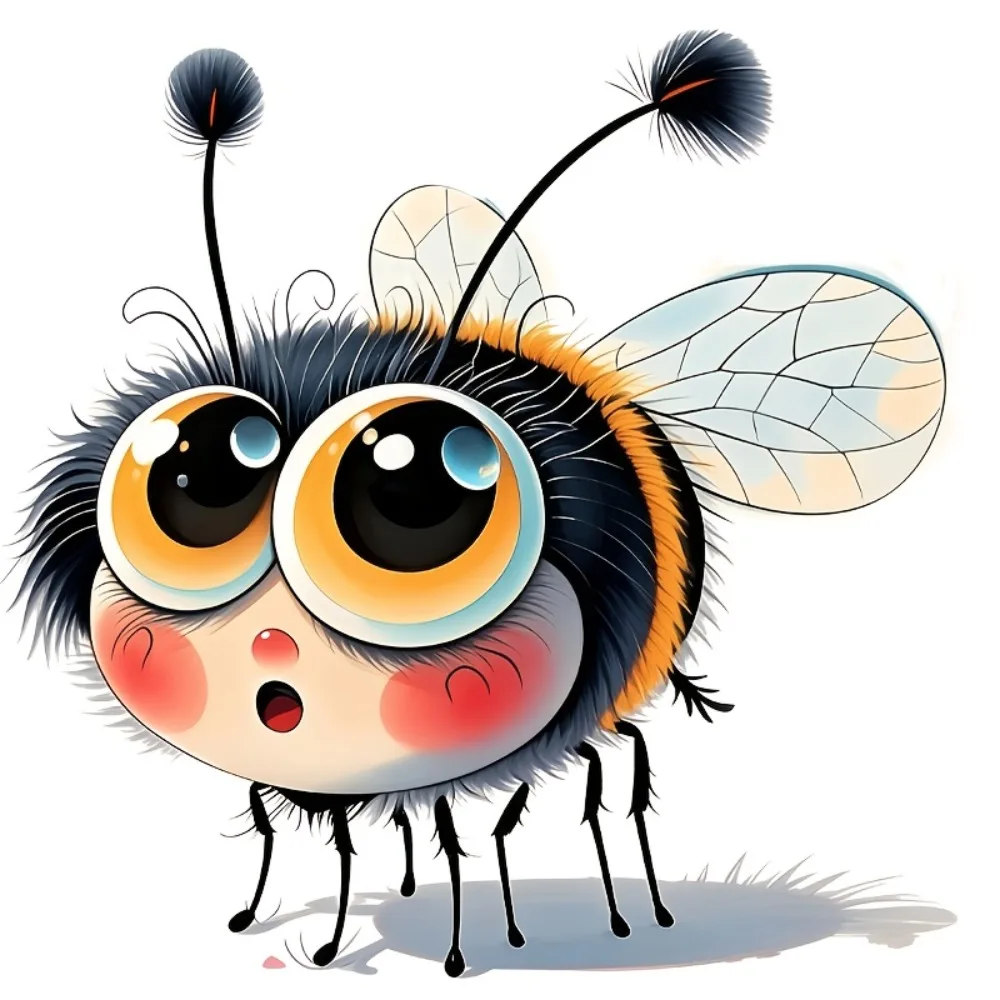 Cartoon Flying Design Sticker That Can Be Used on Cars Motorcycles Laptops Doors Windows Walls Refrigerators Luggage And for