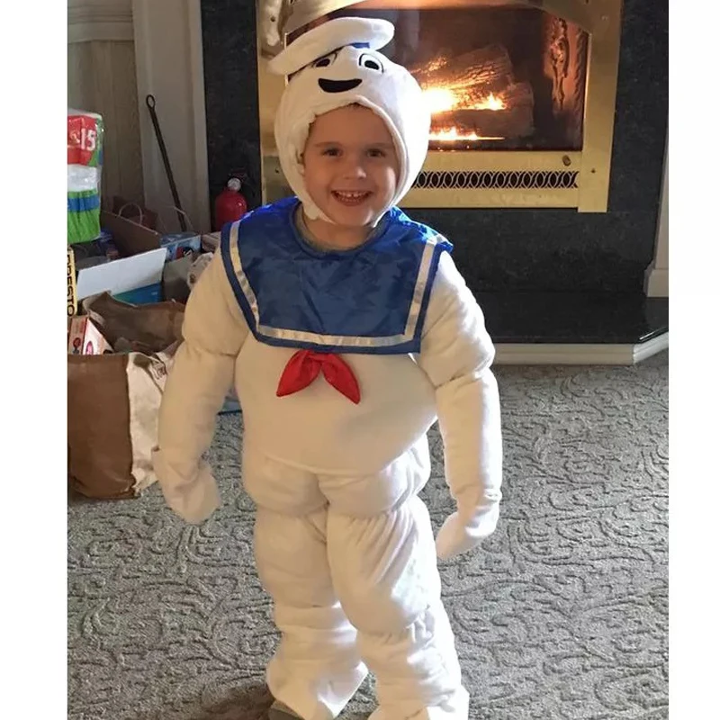 Ghostbusters Marshmallow fiesta Cosplay ropa de hogar para niños conjunto pequeño monstruo ropa Halloween vestir regalo