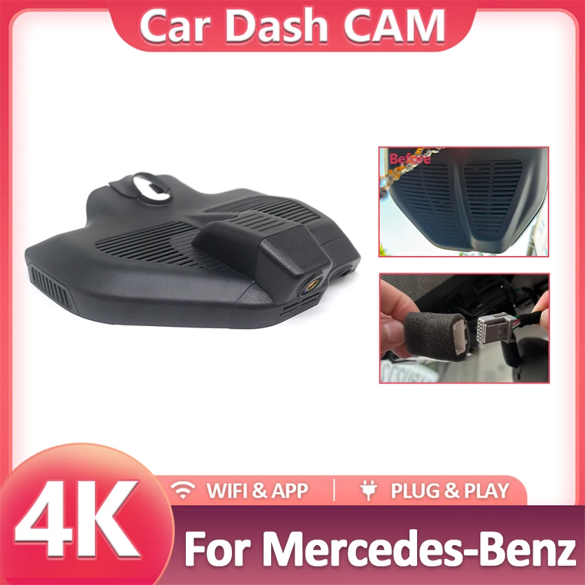 Dash Cam For Mercedes-Benz EQC400 For MB EQC 400 4matic 2019-2022 Car DVR Dashcam Video Recorder 4K,Dash Camera for EQC