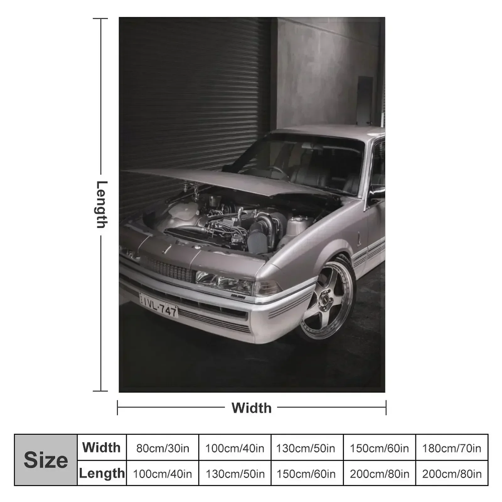 Silver Holden VL Commodore Turbo Throw Blanket bed plaid Multi-Purpose Sofa Throw Travel anime Plaid on the sofa Blankets