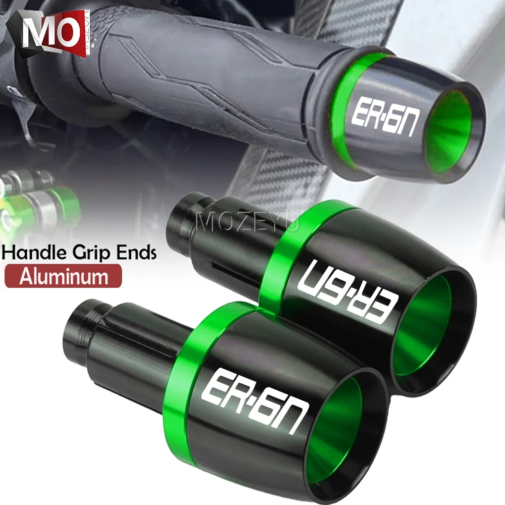 

ER 6N Motorcycle 7/8'' 22mm CNC Handlebar Handles Grips Ends Plug Slider For KAWASAKI NINJA650R ER6N ER6 B ER 6N 2006 2007 2008