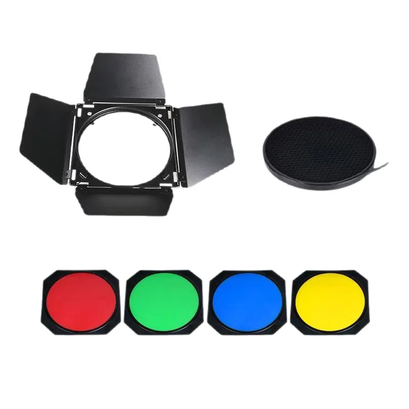 Aitus Universal Four-leaf Light Shield Flash Honeycomb Grid Set (includes Honeycomb and Color Filters)