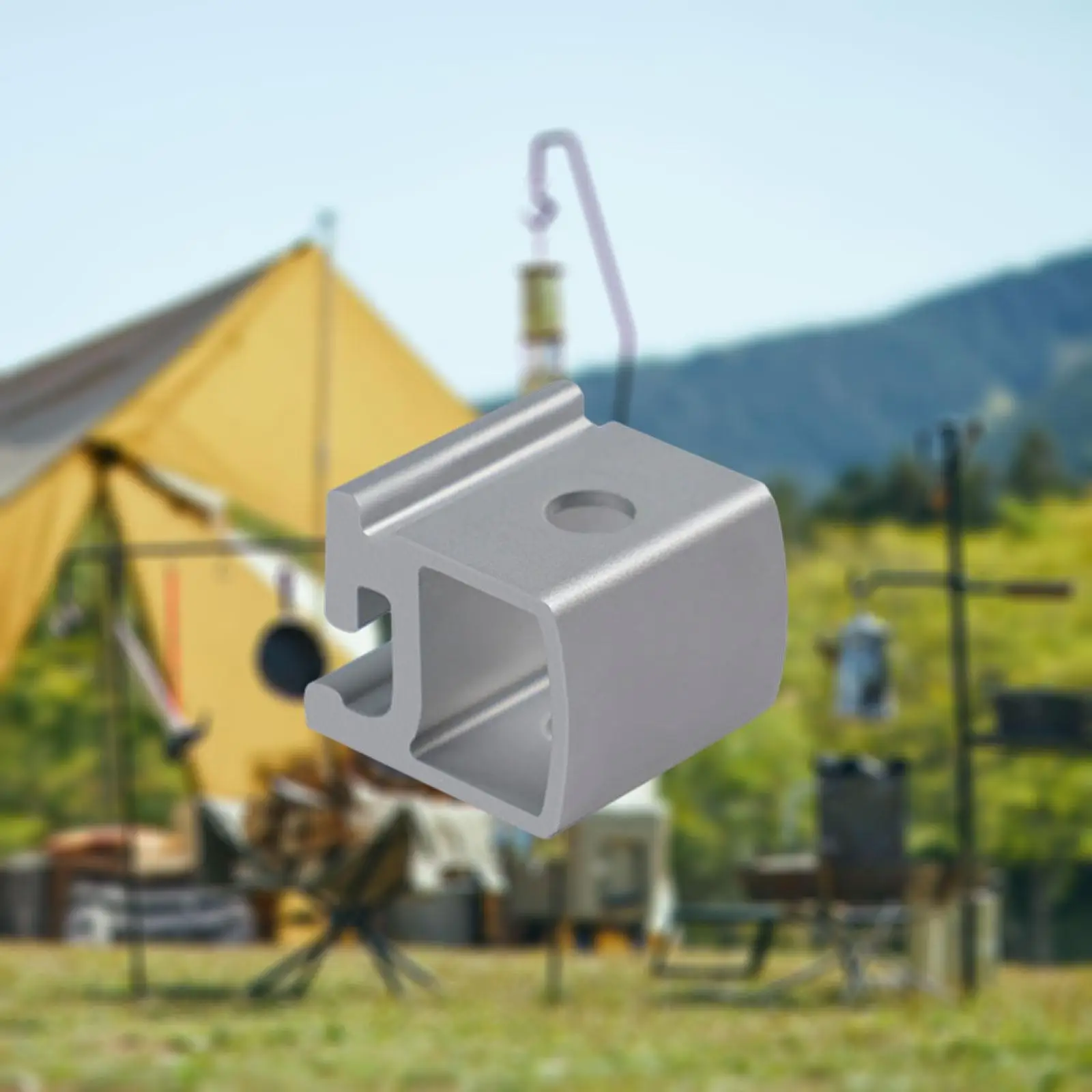 Mesa de Camping con gancho de conexión, accesorios para mesa de Picnic, sistema de cocina al aire libre, fácil instalación profesional