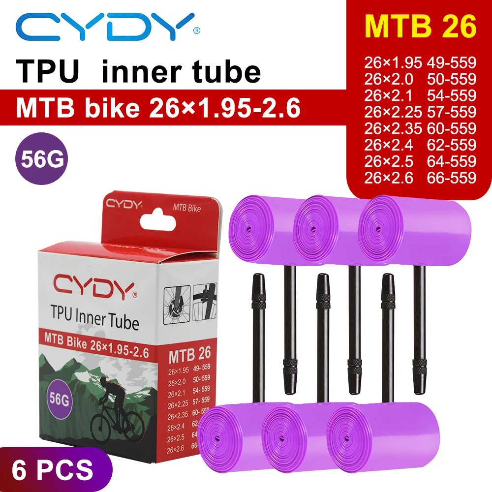 CYDY TPU MTB Fahrradschlauch 29 26 27.5 29x1.95 2.0 2.1 2.2 2.3 2.4 2.5 2.6 Zoll Mountainbike-Reifen Pneu 29er