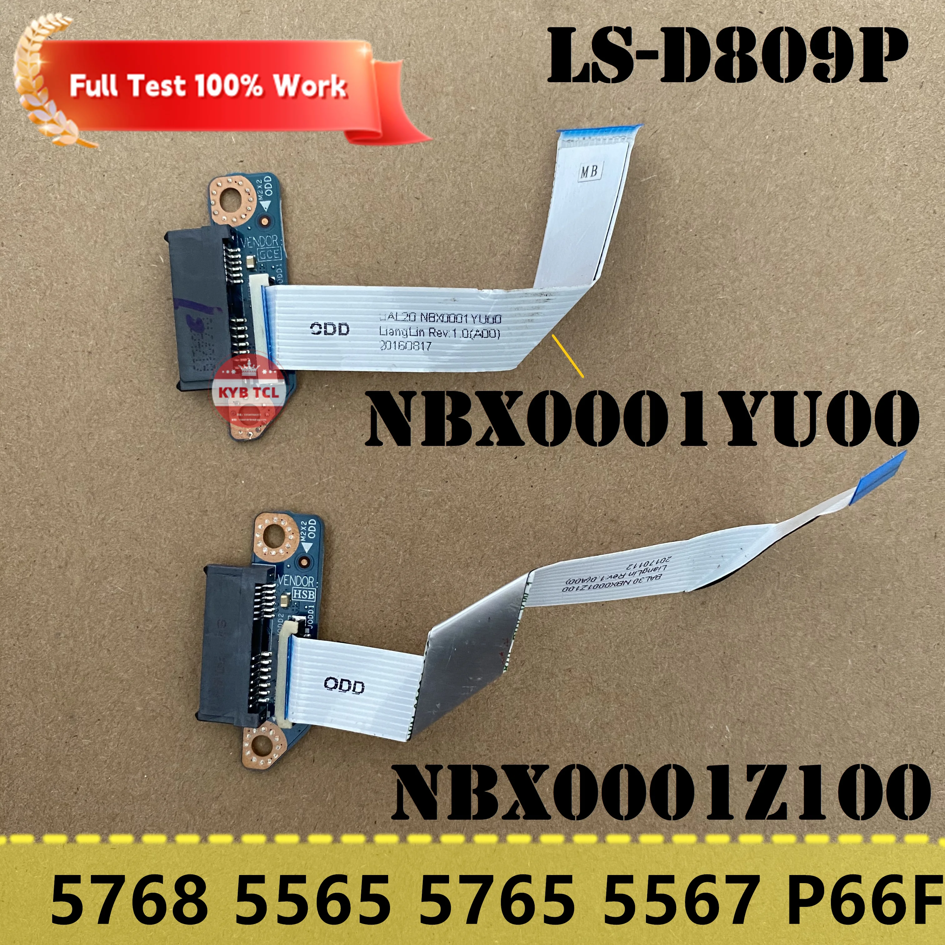 

For Dell Inspiron 5000 5768 5565 5765 5567 P66F Laptop ODD DVD Optical Drive Connector Or Cable Notebook LS-D809P BAL20 BAL30