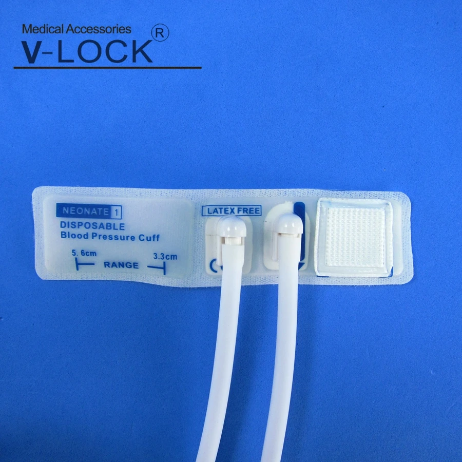 Disposable neonate speical blood pressure cuff with double tube full 5sizes with connector LC10