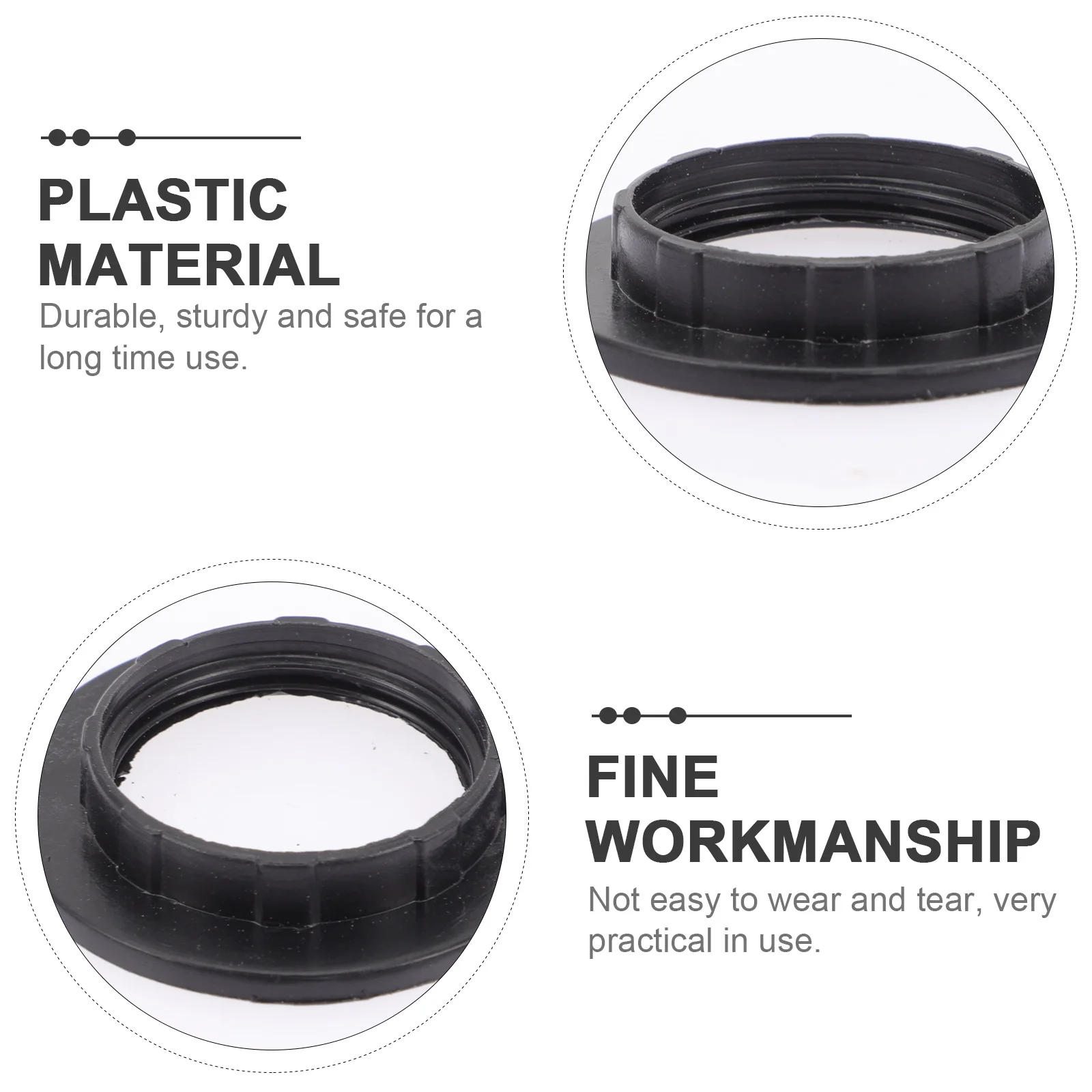 

40pcs Lamp Holder E14E27 Light Accessory Plastic Replaceable Socket Shade Durable Insulation Temperature Resistance Lamp Shade