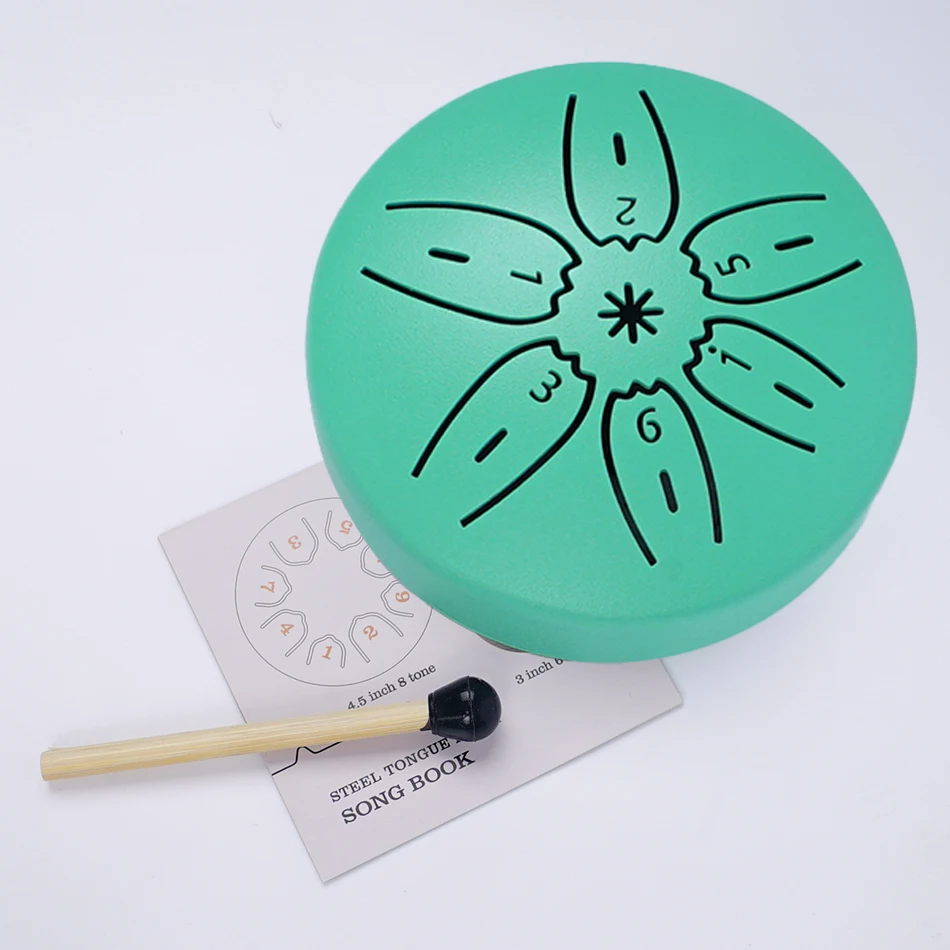 Portable Mini Steel Tongue Drum Rain Drum  Musical Instruments 3 Inch 6 Notes Ethereal Drum For Yog - view 4