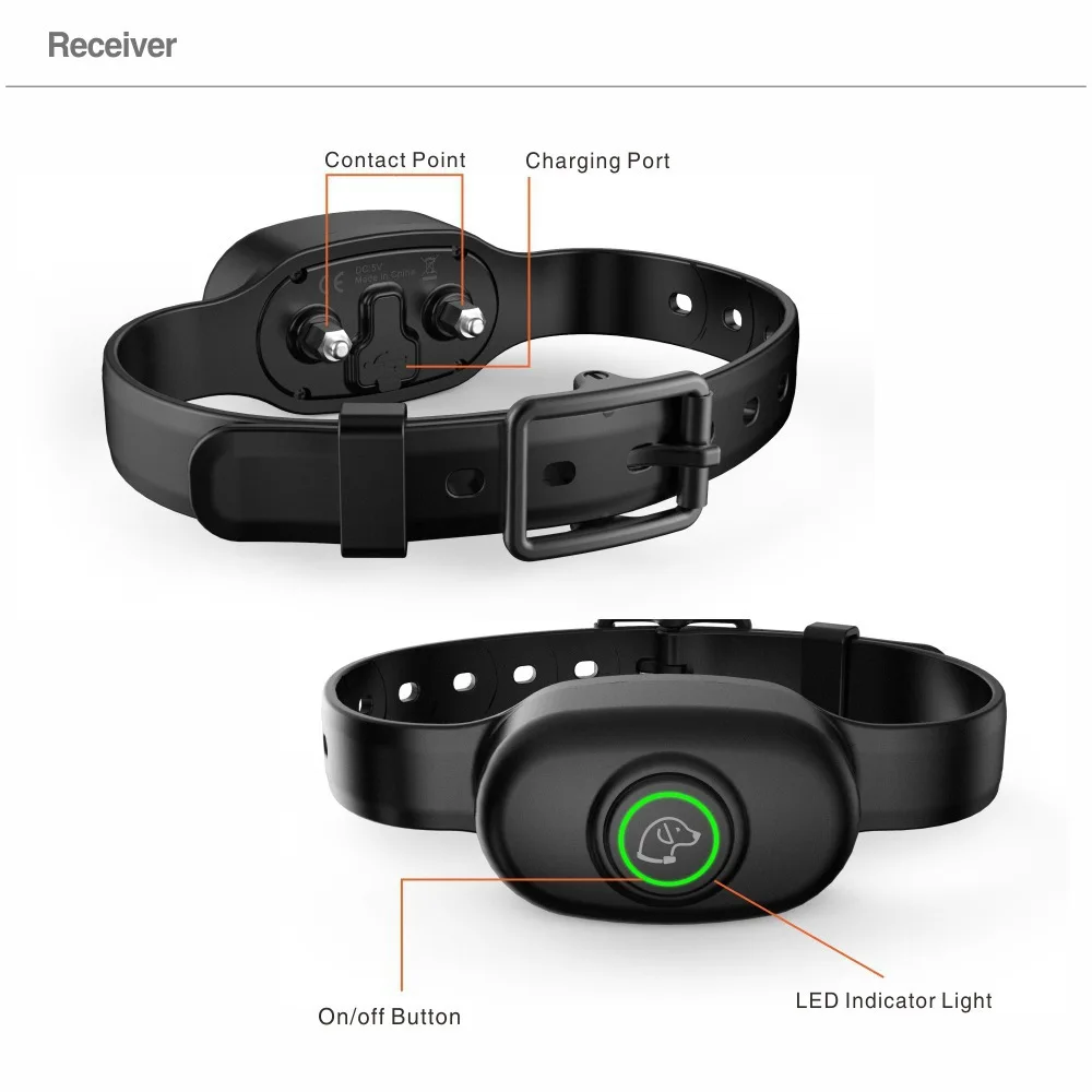 

Pet barking stop waterproof charger electric shock collar dog trainer remote control 400 meter electronic vibration