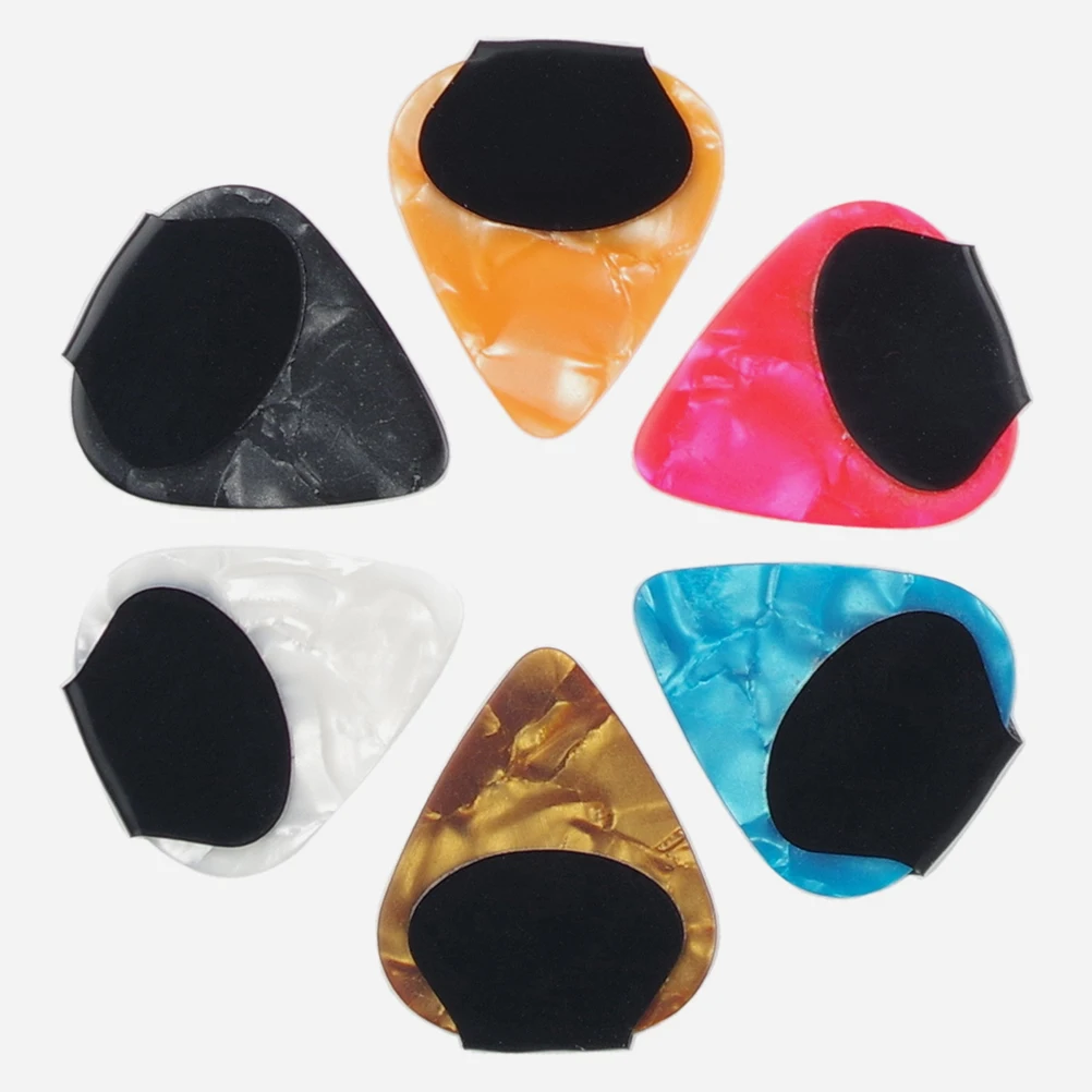 

10Pcs Self-Adhesive Silicone Guitar Pick Grips Non-Slip Anti-Dropping Stickers Useful Small Guitar Pick Accessories