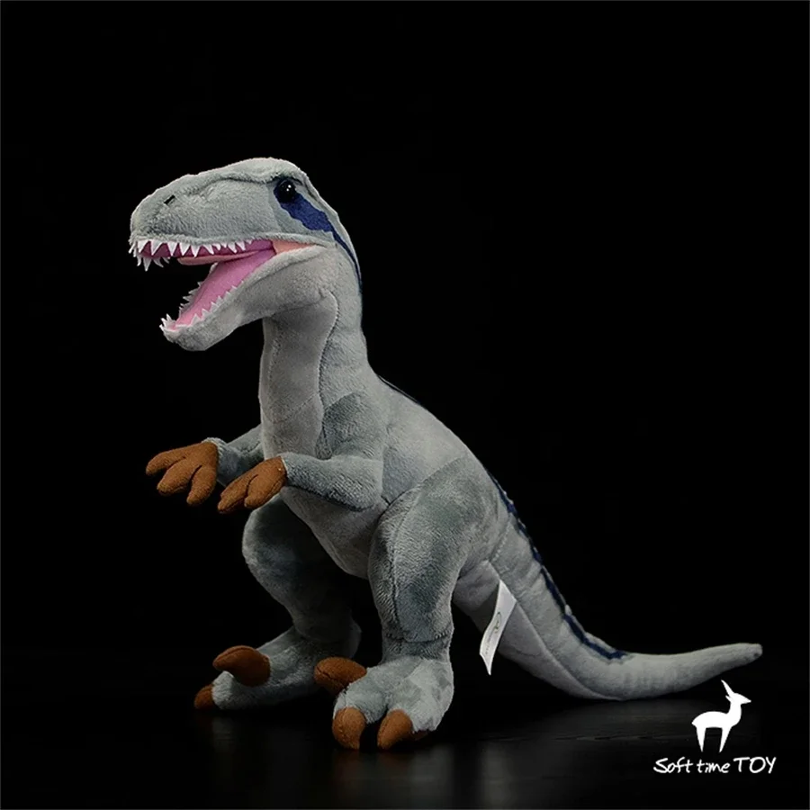 Velociraptor High Fidelity Anime Cute Jurassic Dinosaur Plushie Raptor Plush Toys Lifelike Animals Simulation Stuffed Doll Kawai