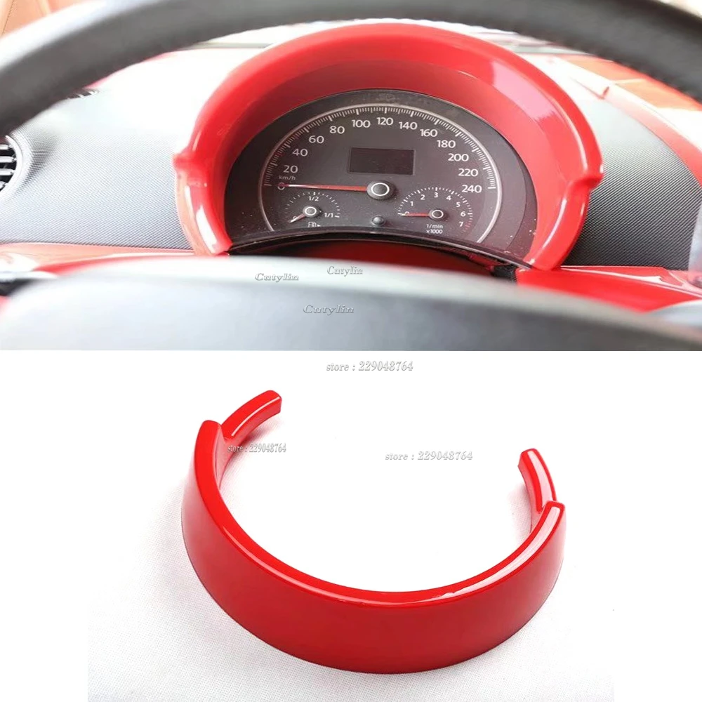 For Volkswagen Beetle 2003-2011 ABS Plastic Car Dashboard Meter Ring Speedometer Cover Trim Frame Sticker Interior Accessories
