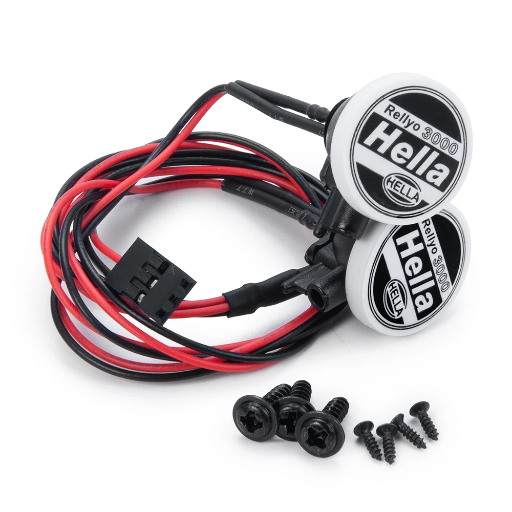 MIBIDAO 2/4LED RC Auto Dach Licht Runde Lampe Scheinwerfer Für 1/10 Axial SCX10 II 90046 TRX4 Tamiya CC01 D90 D110