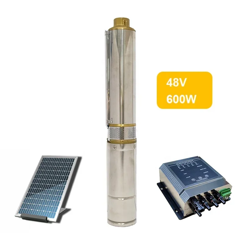 

4inch 48V BLDC solar borehole pump with MPPT controller