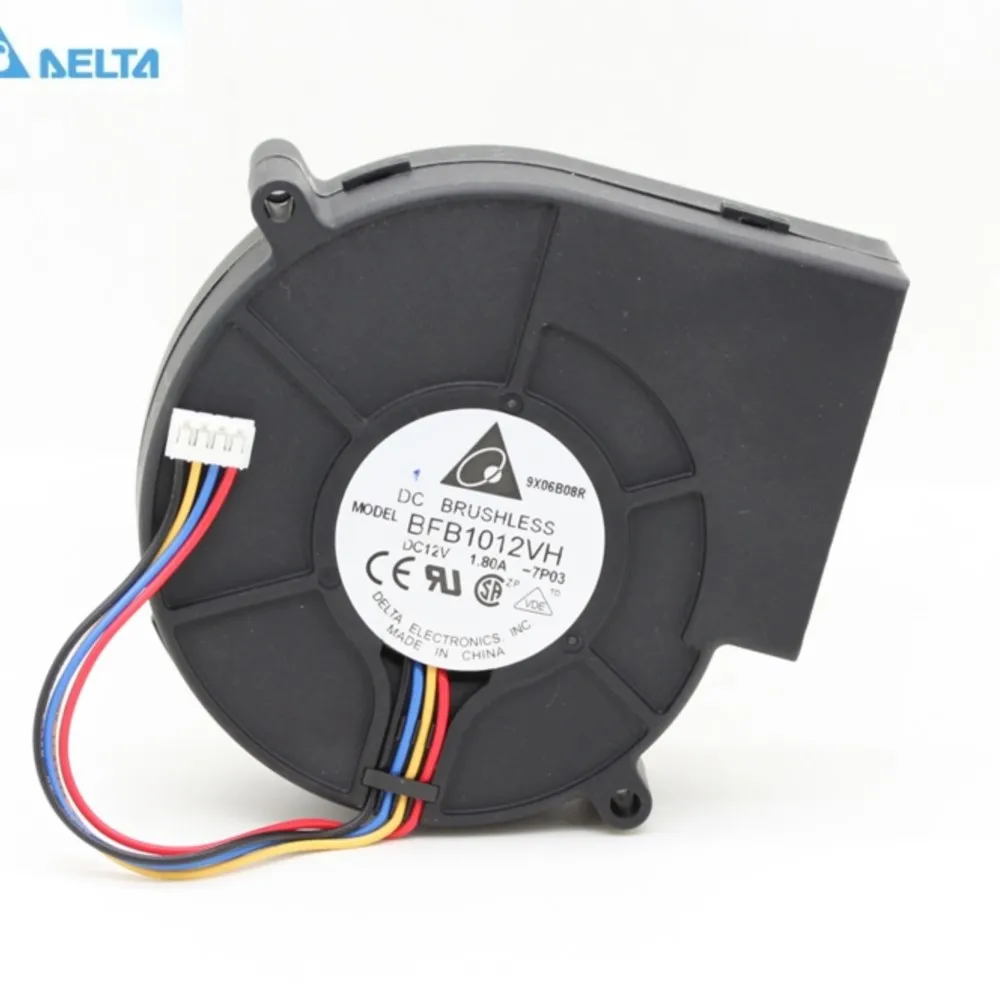for Delta BFB1012VH  9733 Turbo Centrifugal Fan Blower 12V 1.80A High Speed with Variable Speed Controller for DIY Cooling