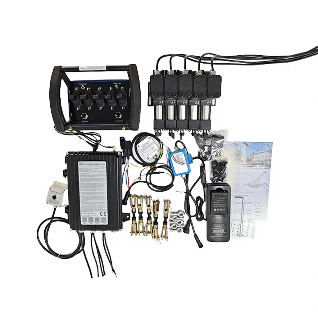 Crane Remote Control 4 Levers Automatic Mechanical Clutch Motor Hydraulic IP68 Wireless Remote Controller