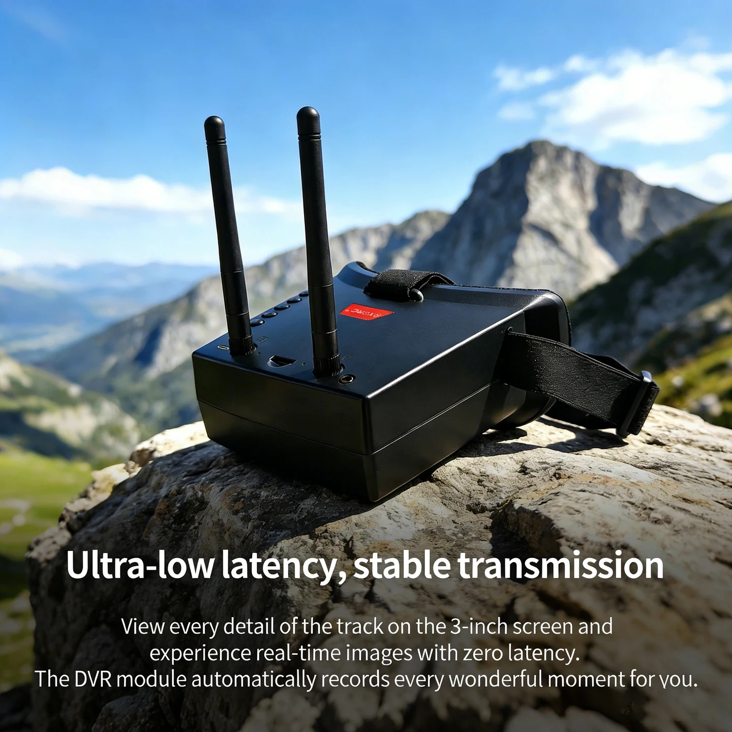 5.8G 56CH Dual Antennas FPV Goggles build in DVR module and 5.8G 48CH 600mW VTX Transmitter camera CMOS 1000TVL for Racing Drone view 6