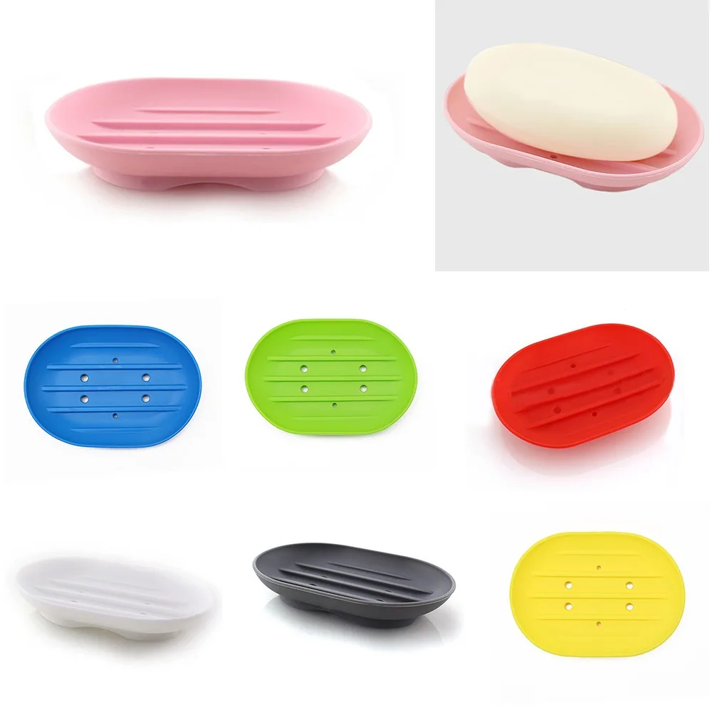 

Самосливающиеся мыльницы, многофункциональная силиконовая губка для мыла, легко чистить мыльную полку для хранения, кухонная раковина