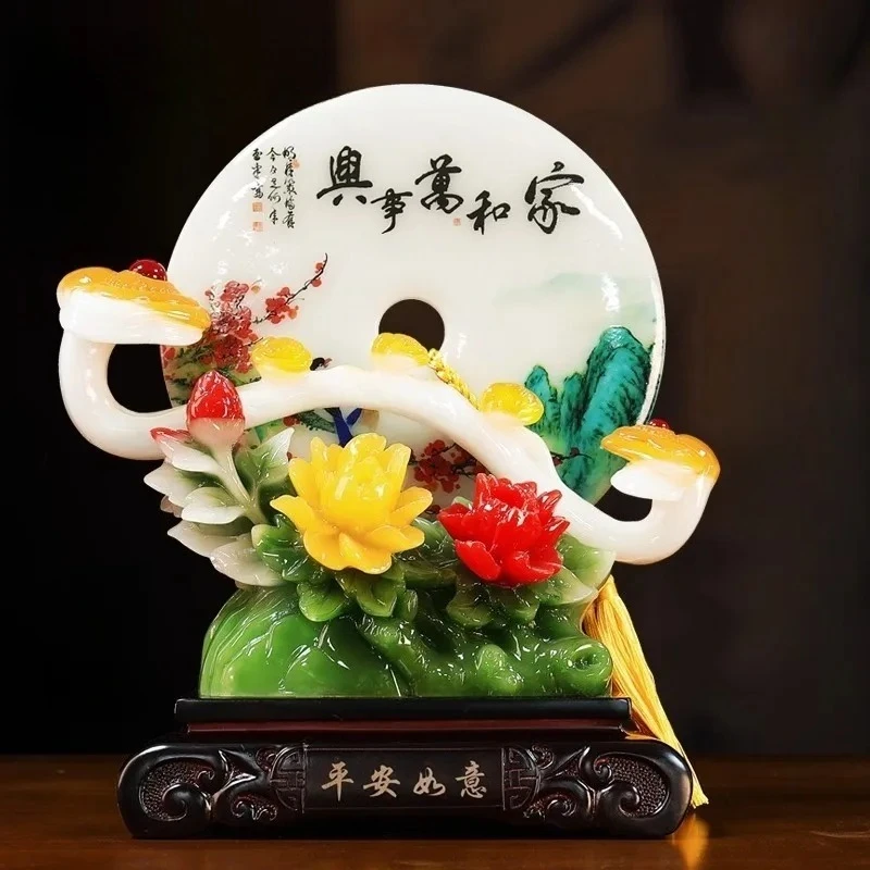 Home and All Things Come Together Smoothly with A Buckle Ornament Living Room Report on Safety Crafts Entrance Decoration