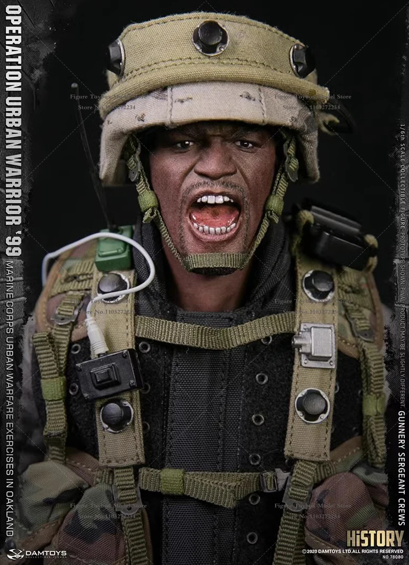 DAMTOYS DAM78080 1/6 Chief Cruz of the Marine Corps Movable Man Action Figure Military Mini Soldier Model 12" Full Set Toys