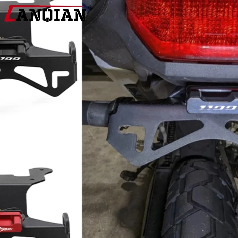 

2020-2025 For Honda CRF1100L Africatwin 1100 L Africa Twin ES/ Adventure Sports 2024 Motorcycle License Plate Holder With Light