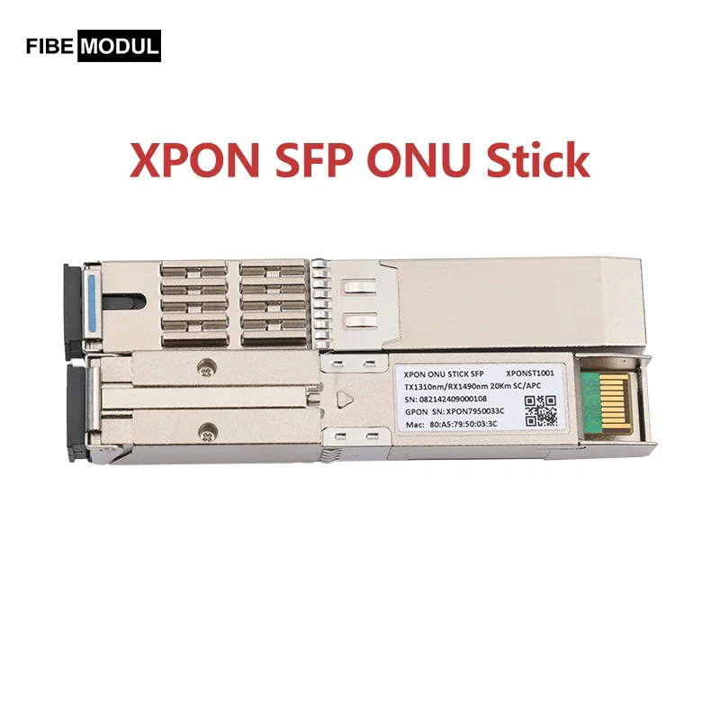 Xpon Stick ONU SFP Pon Module Stick EPON GPON с MAC PPPoE IPoE HGU 1310nm/1490nm 20KM SC Разъем OLT ONU MAC SFP Pon Stick Xpon Stick ONU SFP Pon Module Stick EPON GPON с MAC PPPoE IPoE HGU 1310nm/1490nm 20KM SC Разъем OLT ONU MAC SFP Pon Stick