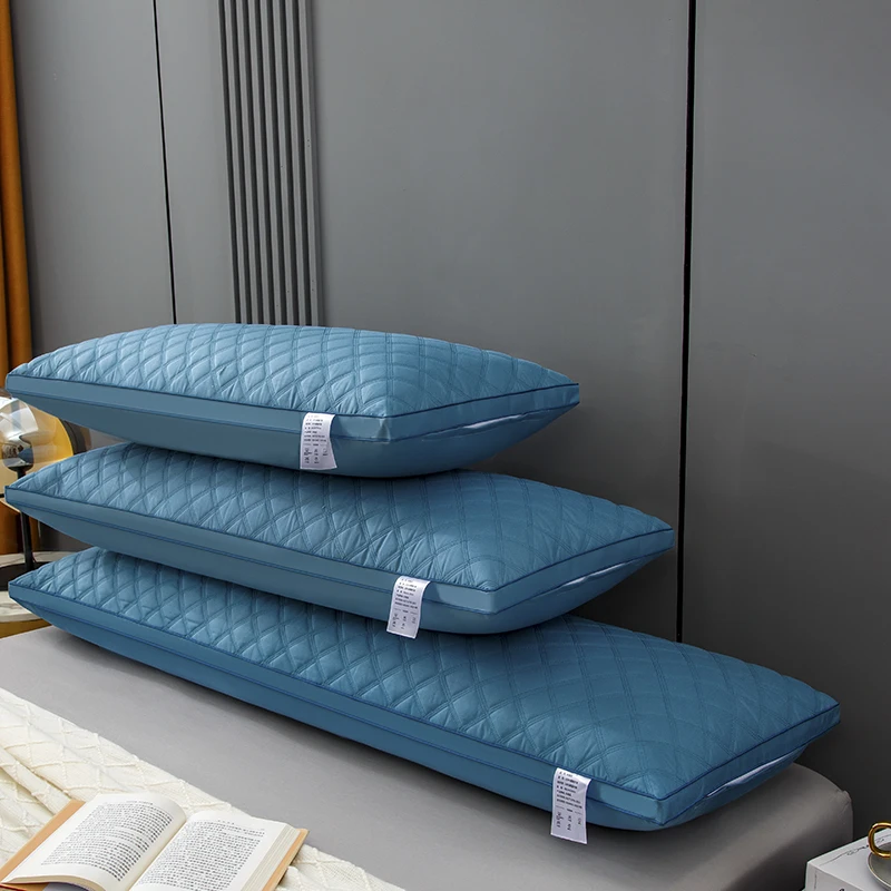 1pc Blue Pillow Core Long Pillows for Home Bed Sleeping Pillow 48x100/48x120/48x150/48x180cm Double Pillows Almohada