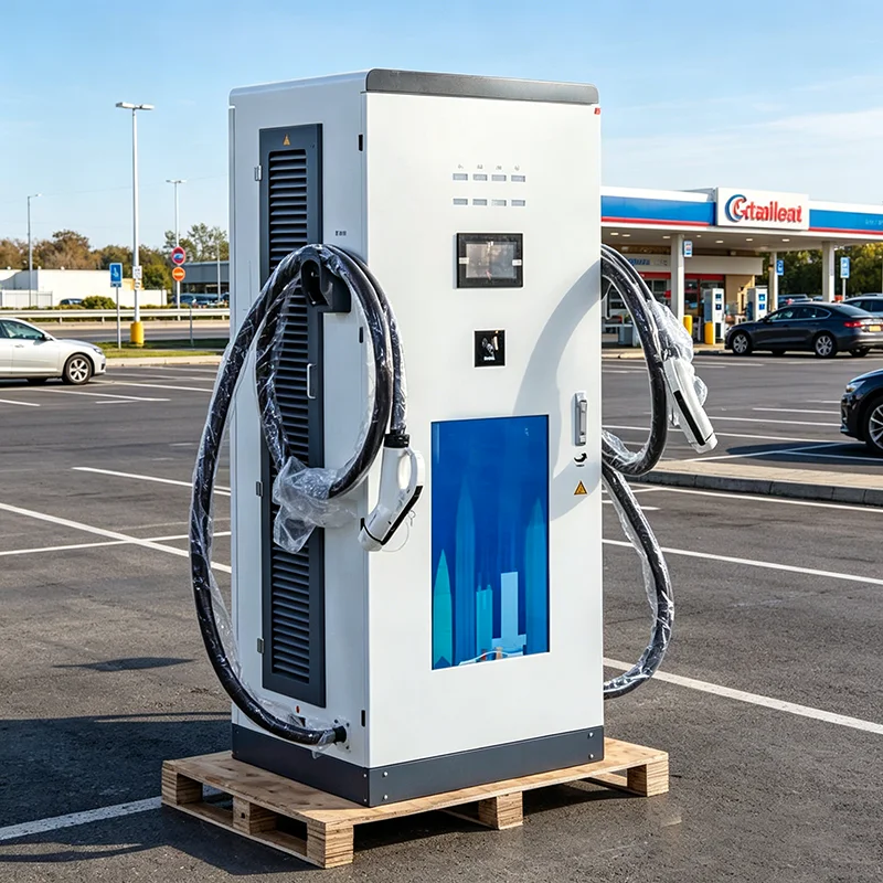 Зарядная станция постоянного тока CCS2 Combo2 мощностью 200 кВт с двумя портами, OCPP 2.0.1, для одновременной зарядки двух автомобилей, сертифицирована CE TUV