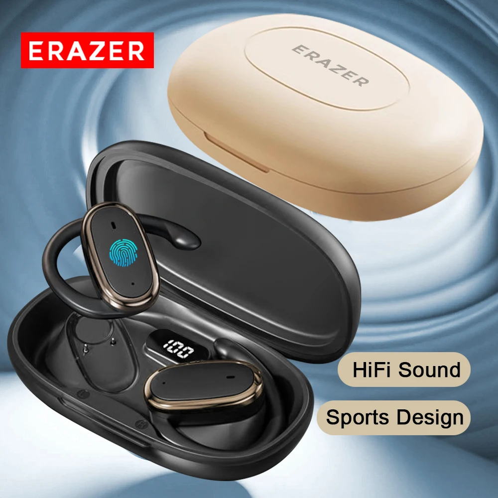 

ERAZER OWS Wireless Bluetooth Earphones Open Sports Headphones HD Call HIFI Stereo Music Game Headsets Extra-long battery life
