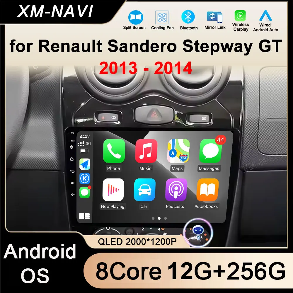 Android 16 for Renault Sandero Stepway GT 2013 - 2014 Car Radio Multimedia Video Player GPS Navi Touch Screen