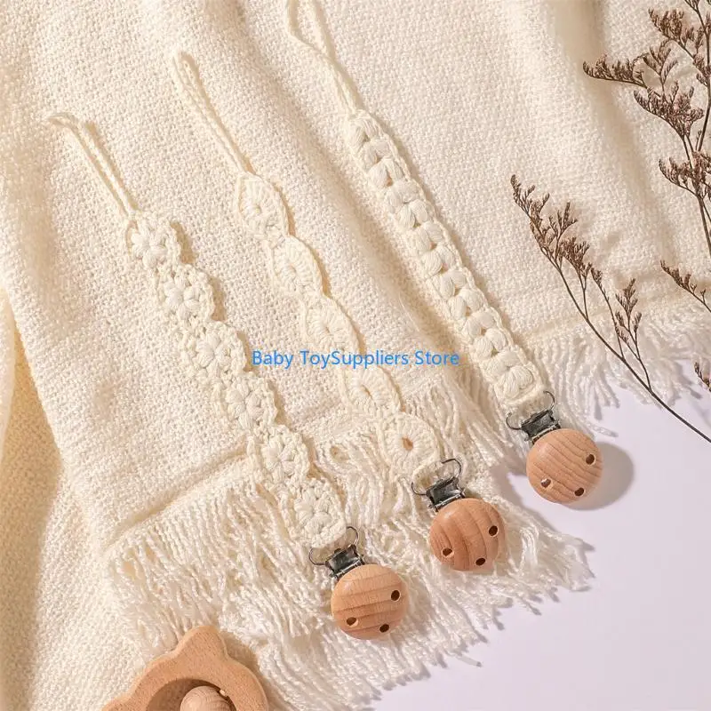 R1WF 3PCS Baby Chain Chain Infant Pacifier حامل للأطفال الصغار حديثي الولادة
