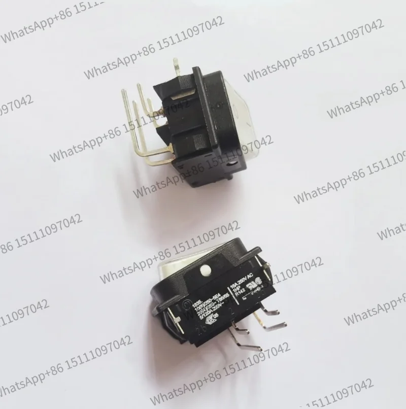 Original new 100% 1835. power rocker switch bent foot sewing machine button with light 2gear 4pin