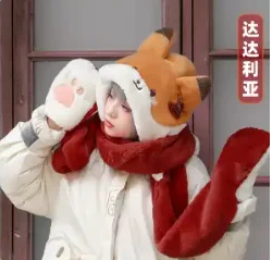 Genshin Impact Game scarf and hat Tighnari Tartaglia zhongli Kaedehara Kazuha xiao Cosplay Anime clothing Halloween Gift