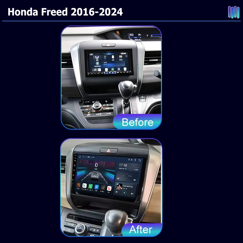 AI VOICE roadivox Android car radio for Honda Freed 2016-2024 GPS Navigation video Multimedia Player tape recorder