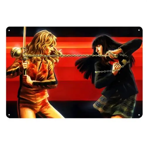 Kill Bill Uma Thurman Quentin Tarantino Movie Metal Poster Tin Sign 20x30cm