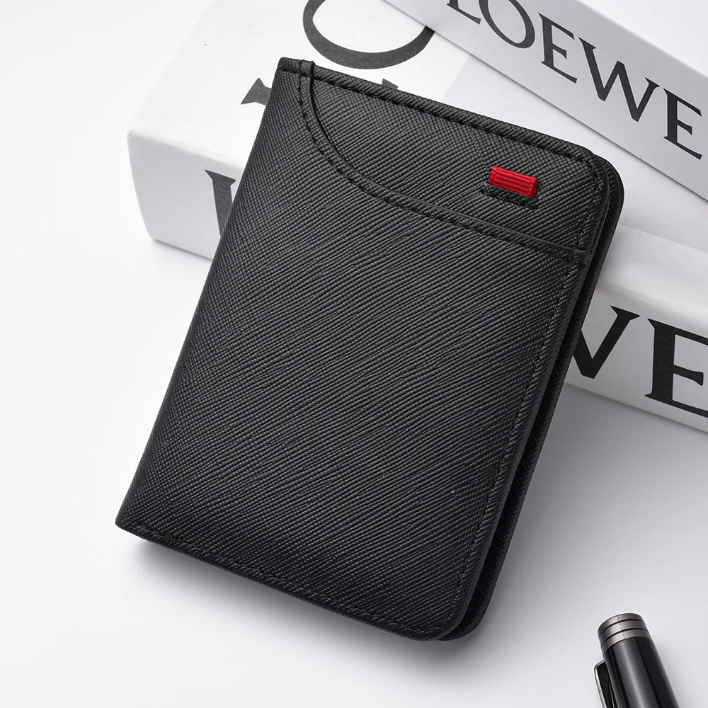 1pc Herren Minimalismus Pu Leder Kreditkarten geldbörse, Herrenmode weichen dünnen ID-Karten halter, schlanke kleine Karten etuis Inhaber – Detail 15