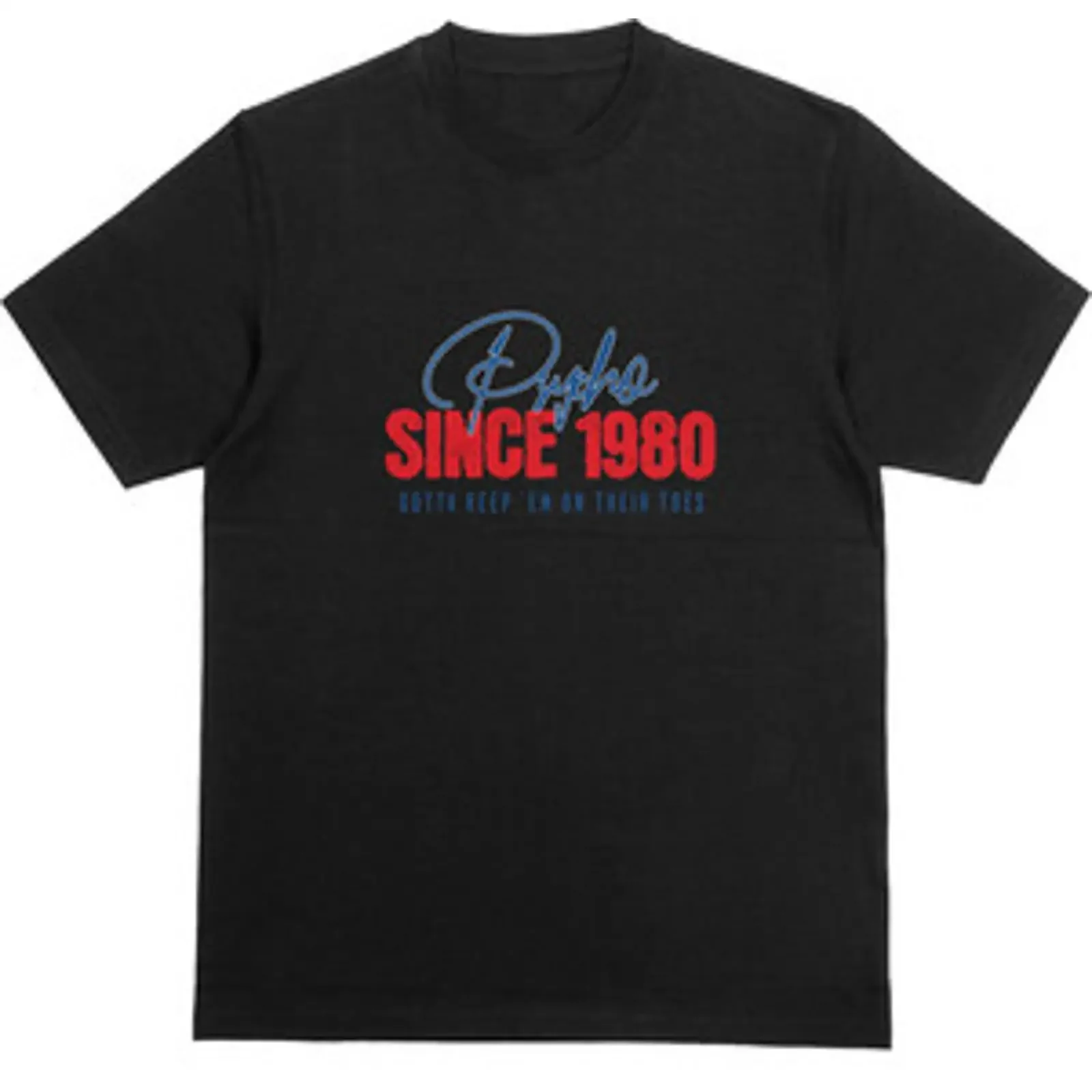 PSYCHO SINCE INSERT YEAR T Shirt Personalisiertes lustiges Kostenloser Versand UK vintage Washed Comfortable Stretched