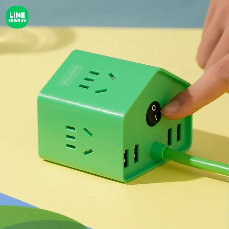 Even My Friend Lucky Frog  Cube Socket USB Multifunction Converter Cute