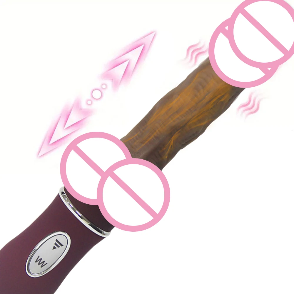 Auto Telescopic Vibrator Sex Machine Masturbation Suction Cup Penis Cock Big Dildo Sucker Female Masturbator Sex Toys for Women