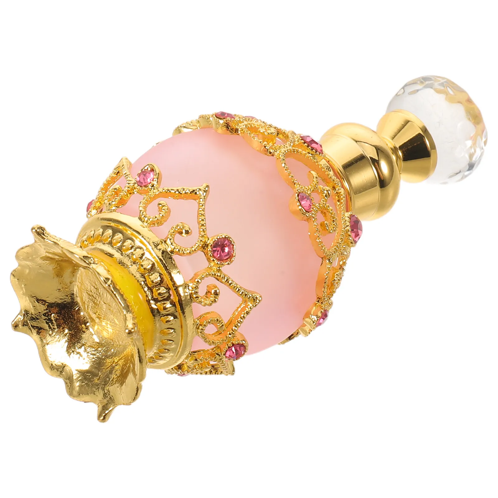 

Vintage Crystal Rhinestone Perfume Bottle 15Ml Refillable Glass Dropper Mini Portable Oil Fragrance Container Perfume Oil Bottle