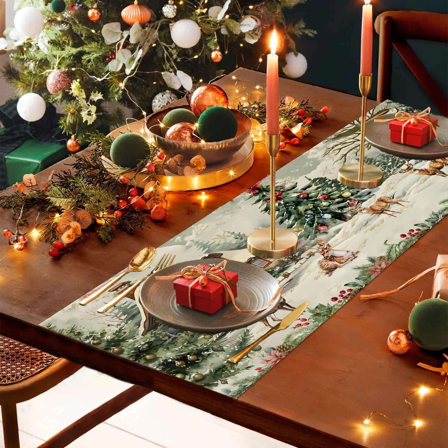 Penutup Microwave Motif Rusa H - Kitchen Appliances For.Xmas ulasan dan harga