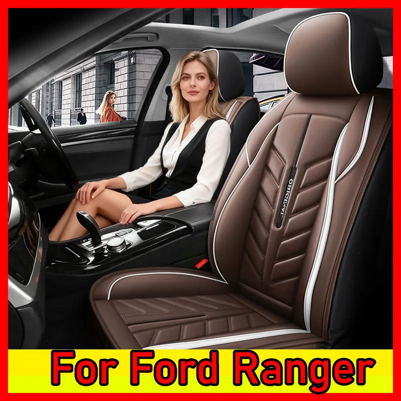 

Чехол на сиденье автомобиля Ford Ranger, водонепроницаемый, износостойкий, из искусственной кожи, грязный и мягкий чехол на сиденье с полной оберткой